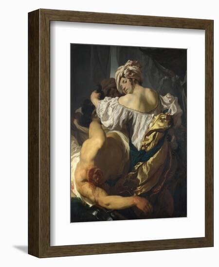 Judith in the Tent of Holofernes, C. 1622-Johann Liss-Framed Giclee Print