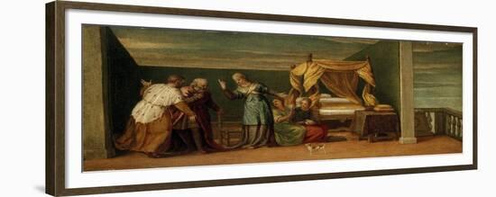 Judith Receiving the Ancients of Bethulia, 16th Century-Veronese-Framed Giclee Print