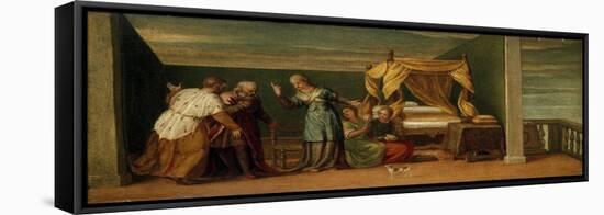 Judith Receiving the Ancients of Bethulia, 16th Century-Veronese-Framed Stretched Canvas
