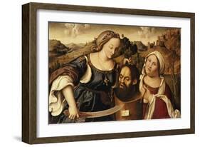 Judith with the Head of Holofernes, 1520-Marco Palmezzano-Framed Giclee Print