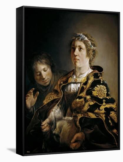 Judith with the Head of Holofernes, 1636-Salomon de Bray-Framed Stretched Canvas