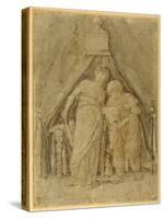 Judith with the Head of Holofernes, after Mantegna-Andrea Mantegna-Stretched Canvas