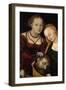 Judith with the Head of Holofernes and a Servant-Lucas Cranach the Elder-Framed Giclee Print