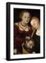 Judith with the Head of Holofernes and a Servant-Lucas Cranach the Elder-Framed Giclee Print