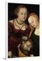 Judith with the Head of Holofernes and a Servant-Lucas Cranach the Elder-Framed Giclee Print