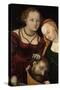 Judith with the Head of Holofernes and a Servant-Lucas Cranach the Elder-Stretched Canvas