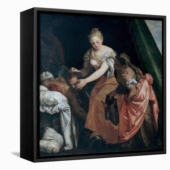 Judith with the Head of Holofernes, C. 1580-Paolo Veronese-Framed Stretched Canvas