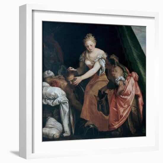 Judith with the Head of Holofernes, C. 1580-Paolo Veronese-Framed Giclee Print