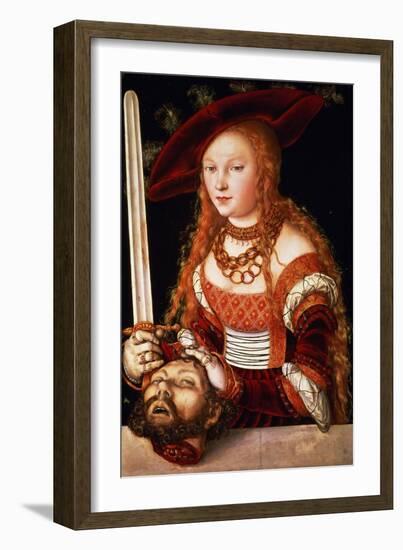 Judith with the Head of Holofernes, circa 1530-Lucas Cranach the Elder-Framed Giclee Print