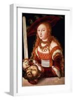 Judith with the Head of Holofernes, circa 1530-Lucas Cranach the Elder-Framed Giclee Print