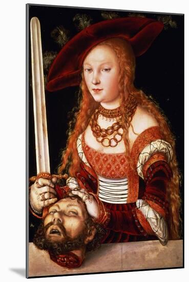 Judith with the Head of Holofernes, circa 1530-Lucas Cranach the Elder-Mounted Giclee Print