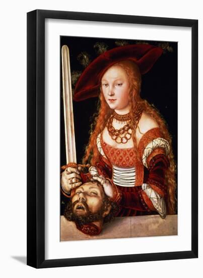 Judith with the Head of Holofernes, circa 1530-Lucas Cranach the Elder-Framed Premium Giclee Print