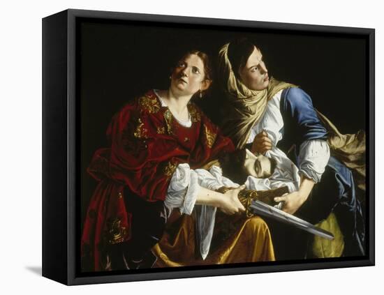 Judith with the Head of Holofernes-Artemisia Gentileschi-Framed Stretched Canvas