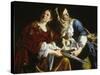 Judith with the Head of Holofernes-Artemisia Gentileschi-Stretched Canvas