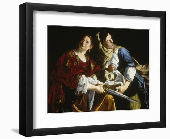 Judith with the Head of Holofernes-Artemisia Gentileschi-Framed Giclee Print