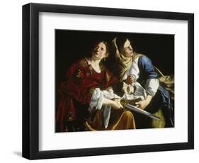 Judith with the Head of Holofernes-Artemisia Gentileschi-Framed Giclee Print