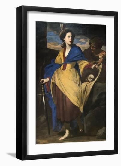 Judith with the Head of Holofernes-Massimo Stanzione-Framed Art Print