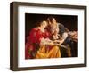 Judith with the Head of Holofernes-Orazio Gentileschi-Framed Premium Giclee Print