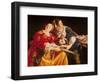 Judith with the Head of Holofernes-Orazio Gentileschi-Framed Premium Giclee Print