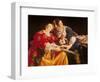 Judith with the Head of Holofernes-Orazio Gentileschi-Framed Premium Giclee Print