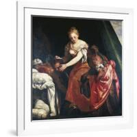 Judith with the Head of Holofernes-Paolo Caliari-Framed Giclee Print