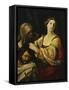 Judith with the Head of Holofernes-Elisabetta Sirani-Framed Stretched Canvas