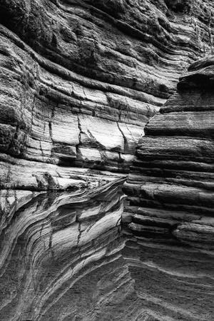USA, Arizona. Black and White image. Reflections in Matkatamiba Canyon, Grand Canyon National Park.