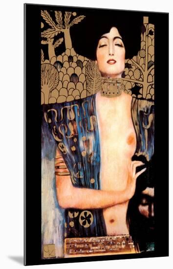 Judith-Gustav Klimt-Mounted Art Print