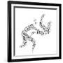 Judo Pictogram On White Background-seiksoon-Framed Premium Giclee Print