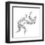 Judo Pictogram On White Background-seiksoon-Framed Art Print