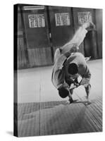 Judo Practice in Japan-Larry Burrows-Stretched Canvas