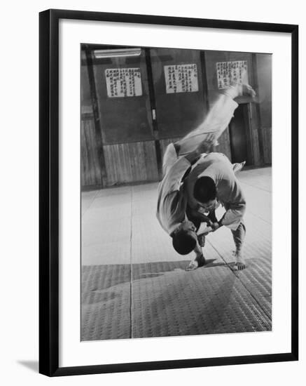 Judo Practice in Japan-Larry Burrows-Framed Photographic Print