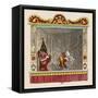Judy Beats Punch-George Cruikshank-Framed Stretched Canvas