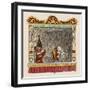 Judy Beats Punch-George Cruikshank-Framed Art Print