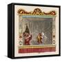 Judy Beats Punch-George Cruikshank-Framed Stretched Canvas