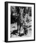Judy Gordon Mounting Horse with Help of Sister Becky Gordon-Allan Grant-Framed Photographic Print