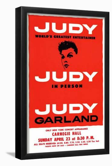 Judy In Person - Broadway Poster-null-Framed Poster