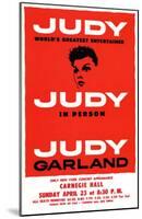 Judy In Person - Broadway Poster-null-Mounted Poster