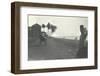 Judy Smith on a Rickshaw Near Galle Face Hotel, Colombo, Ceylon, 1912-English Photographer-Framed Photographic Print