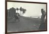 Judy Smith on a Rickshaw Near Galle Face Hotel, Colombo, Ceylon, 1912-English Photographer-Framed Photographic Print