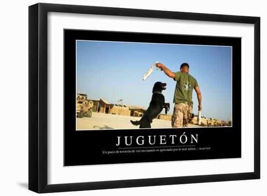 Juego. Cita Inspiradora Y Póster Motivacional-null-Framed Photographic Print