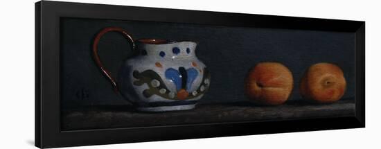 Jug and Nectarines, 2009-James Gillick-Framed Giclee Print