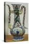 Jug Decorated with Dragons, Famille Verte-null-Stretched Canvas
