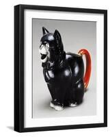 Jug in Shape of Cat, 1920s, Ceramic, England-null-Framed Giclee Print