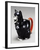 Jug in Shape of Cat, 1920s, Ceramic, England-null-Framed Giclee Print