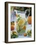 Jug of Water with Citrus Fruit, Lemon Balm and Ice Cubes-F. Strauss-Framed Photographic Print