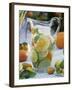 Jug of Water with Citrus Fruit, Lemon Balm and Ice Cubes-F. Strauss-Framed Photographic Print