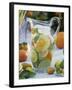 Jug of Water with Citrus Fruit, Lemon Balm and Ice Cubes-F. Strauss-Framed Photographic Print