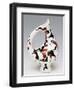 Jug-Shaped Vase, Polychrome Ceramic Decorated with Horse and Rider, Italy-null-Framed Giclee Print
