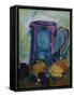 Jug with Chesnuts-Brenda Brin Booker-Framed Stretched Canvas